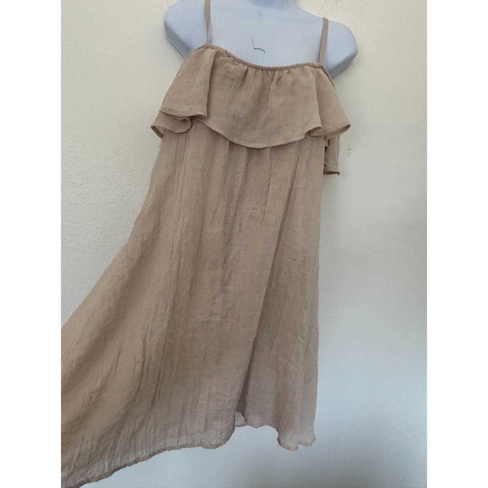 Jody California Ruffle Dress Medium Crinkle Gauze Cottage Boho Romantic Fairy - Picture 5 of 15